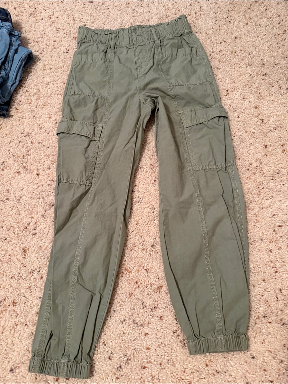 SO Olive Green Cargo Jogger Pants